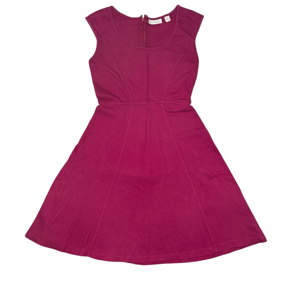 New York & Co. Fuchsia Mini Bodycon Sleeveless Scoop Neck Fit & Flare Dress XS